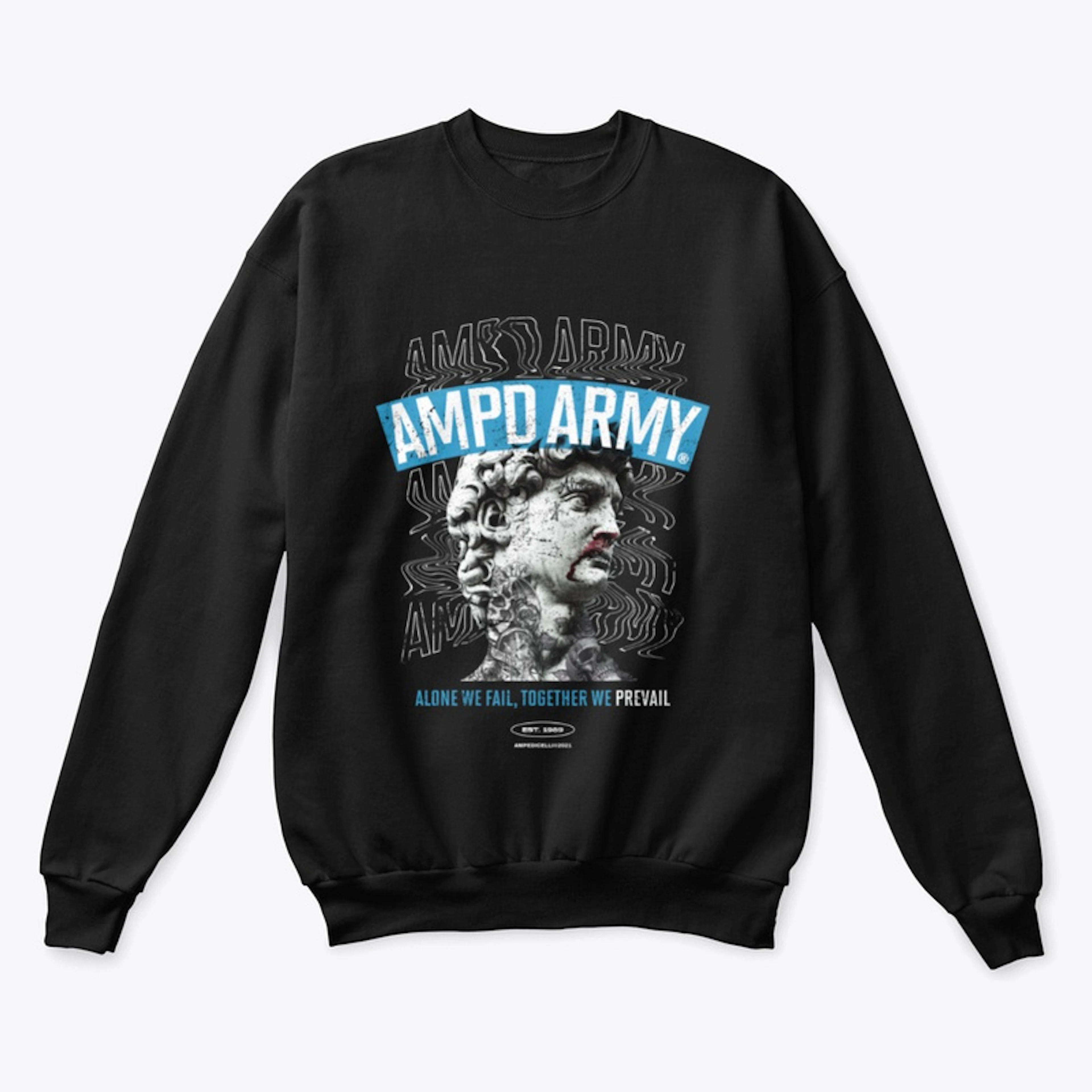 AMPD ARMY PREVAIL CREW NECK SWEATER